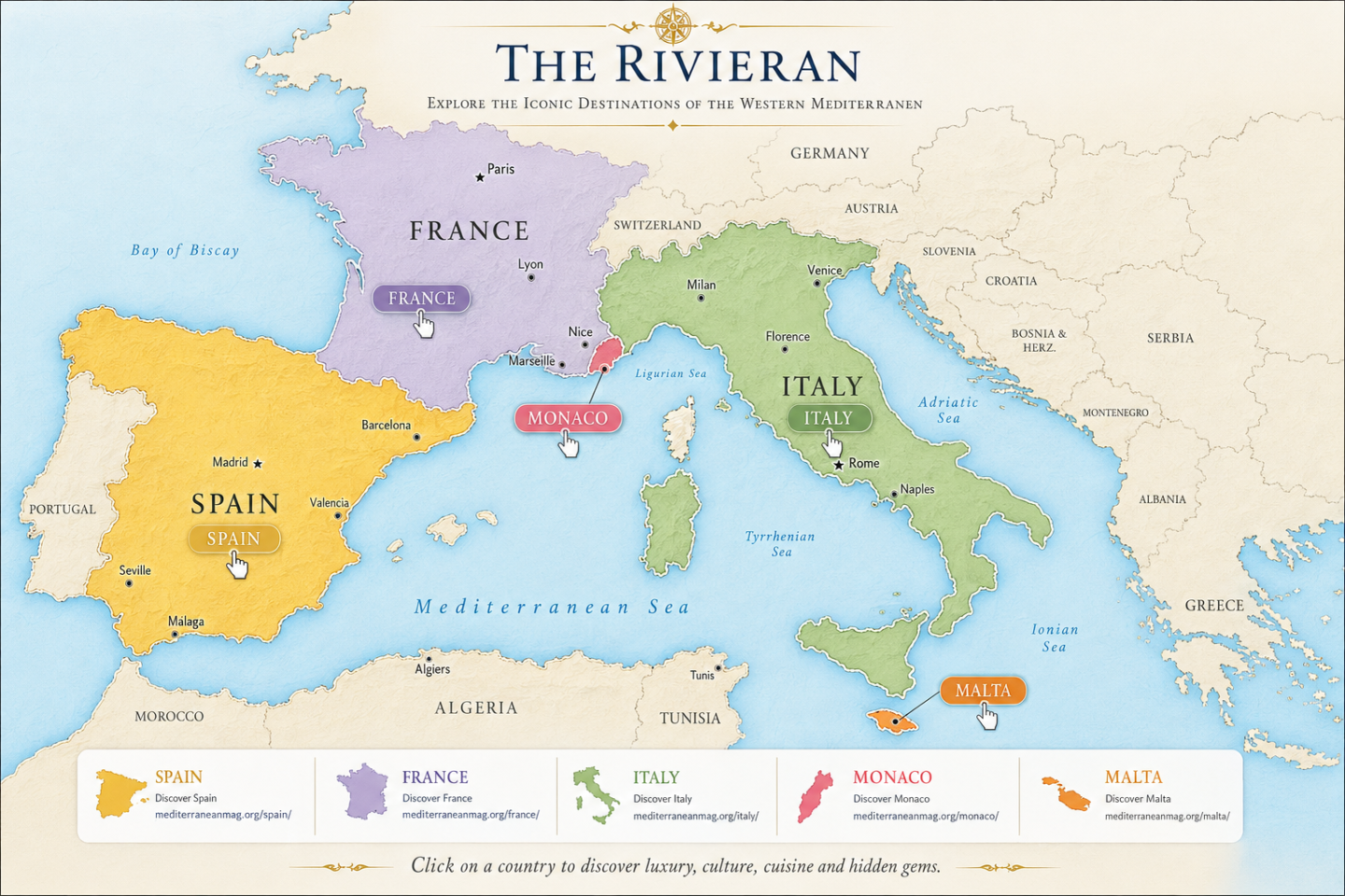 The Rivieran Region - Mediterranean Travel