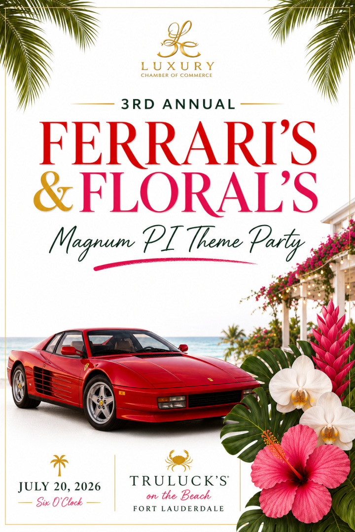 3rd Annual Ferrari's and Flora's Event with Luxury Chamber Media Group and Mediterranean Magazine