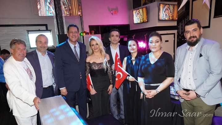 Left to Right - Rick Sykes, Robert Cvetkovsky, Hilal Borque, Vedat Ozer, Gulay Ozer, Consul General Feyza Altug and spouse Nehru Barutcu